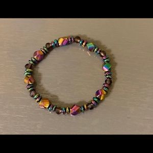 Healing Magnetic Health Rainbow Hematite Bracelet